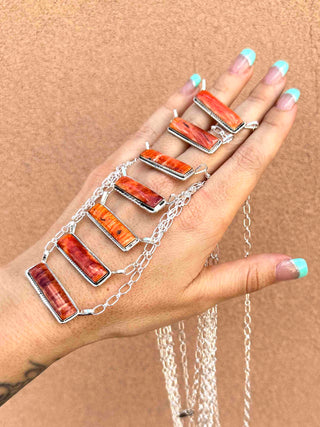 RTS ★ Spiny Oyster Medium Bar Necklace