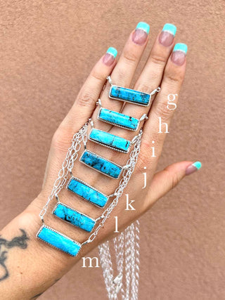 RTS ★ Blue Medium Bar Necklace