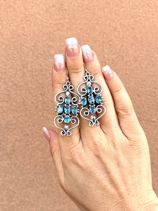 RTS ★ Topaz Chandelier Drop Earrings