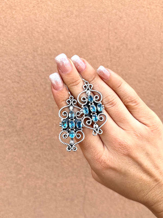 RTS ★ Topaz Chandelier Drop Earrings