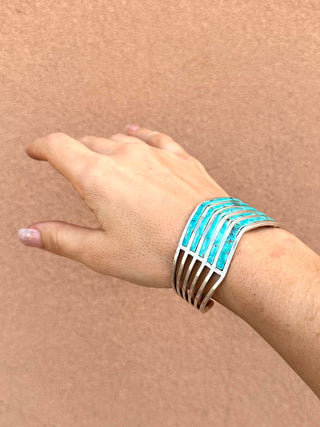 RTS ★ Turquoise Five Chevron Cuff