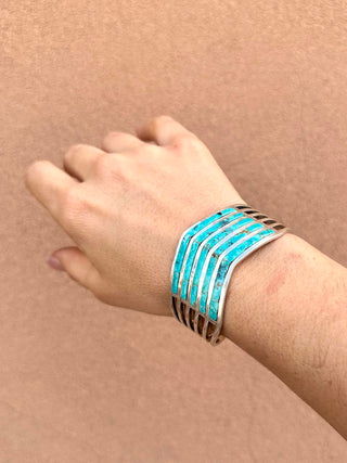 RTS ★ Turquoise Five Chevron Cuff