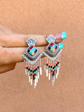 RTS ★ Colorful On The Fringe Earrings