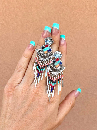 RTS ★ Colorful On The Fringe Earrings