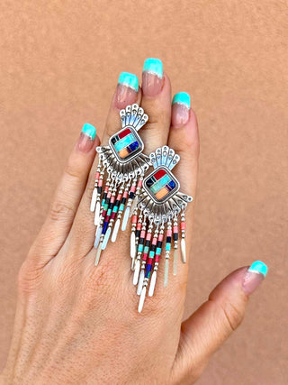 RTS ★ Colorful On The Fringe Earrings