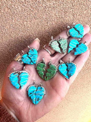 RTS ★ Zuni Twin Heart Necklace