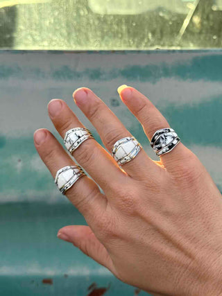 RTS ★ White Buffalo Inlay Cuff Ring