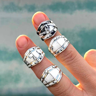 RTS ★ White Buffalo Inlay Cuff Ring