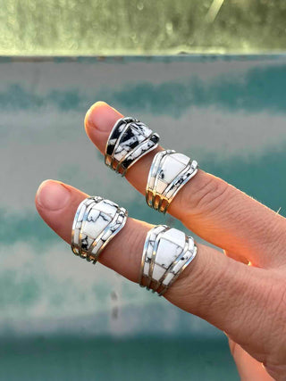 RTS ★ White Buffalo Inlay Cuff Ring
