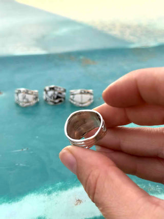 RTS ★ White Buffalo Inlay Cuff Ring