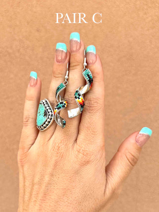 RTS ★ Beaded Swirl Earrings