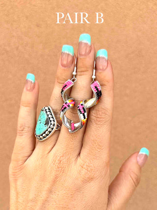 RTS ★ Beaded Swirl Earrings