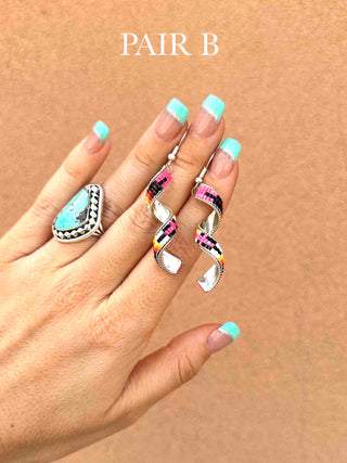 RTS ★ Beaded Swirl Earrings