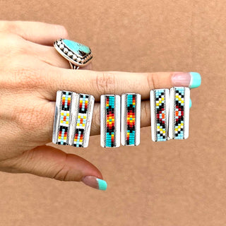 RTS ★ Large Beaded Rectangle Studs Lot 2