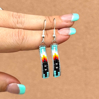 RTS ★ Curved Beaded Dangle Earrings