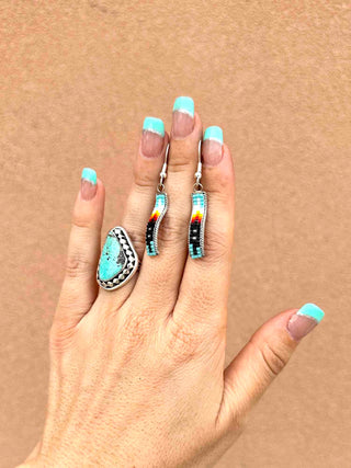 RTS ★ Curved Beaded Dangle Earrings