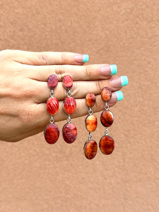 RTS ★ Desert Sunset Earrings ★ Spiny Oyster