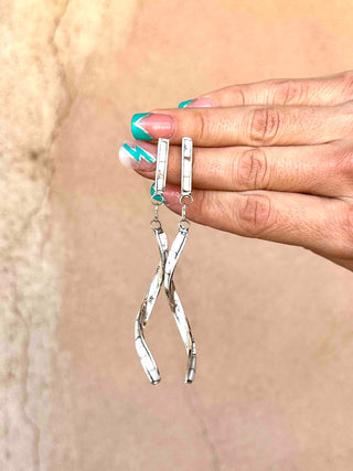 RTS ★ Spiral Drop Earrings ★ Wild Horse