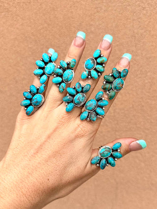 RTS ★ Navajo Half Cluster Ring