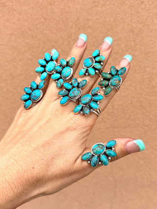 RTS ★ Navajo Half Cluster Ring