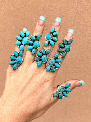 RTS ★ Navajo Half Cluster Ring