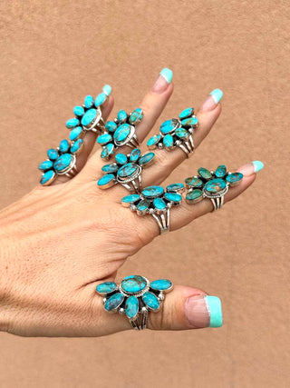 RTS ★ Navajo Half Cluster Ring