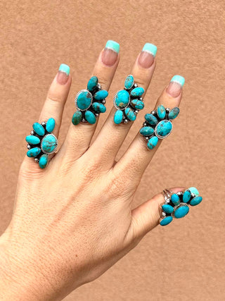 RTS ★ Navajo Half Cluster Ring