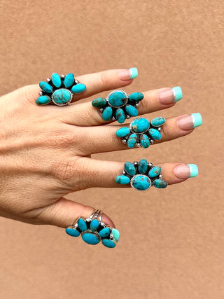 RTS ★ Navajo Half Cluster Ring