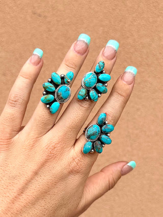 RTS ★ Navajo Half Cluster Ring