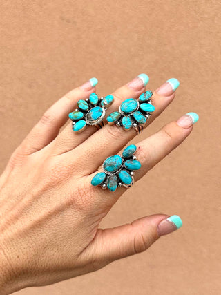 RTS ★ Navajo Half Cluster Ring