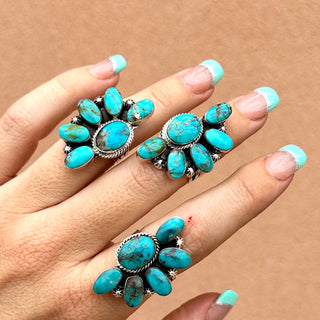 RTS ★ Navajo Half Cluster Ring
