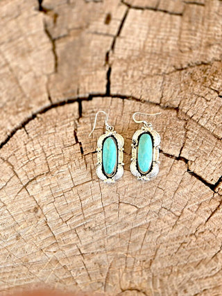 RTS ★ Ornate Turquoise Drop Earrings