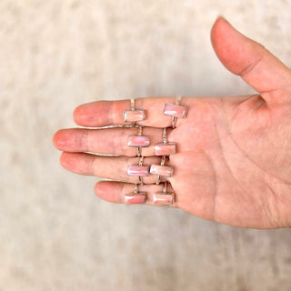 RTS ★ Pink Shell Tiny Vertical Bar Stacker Ring