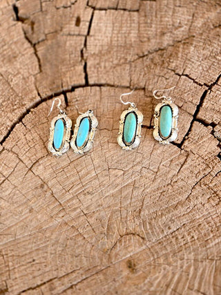 RTS ★ Ornate Turquoise Drop Earrings