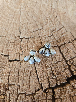 RTS ★ White Buffalo Fleur Studs