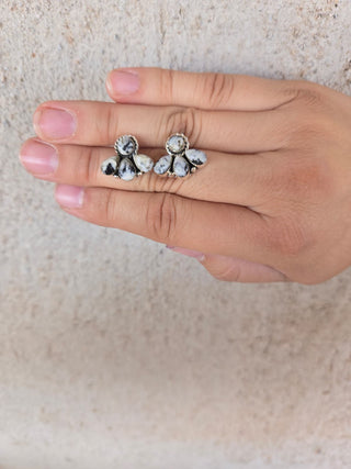 RTS ★ White Buffalo Fleur Studs