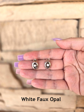 RTS ★ Faux Opal Shadowbox Earrings