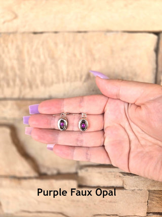 RTS ★ Faux Opal Shadowbox Earrings