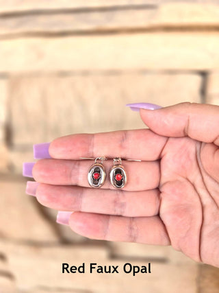 RTS ★ Faux Opal Shadowbox Earrings