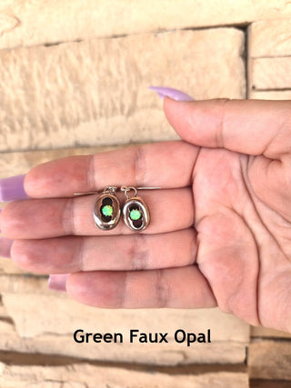 RTS ★ Faux Opal Shadowbox Earrings