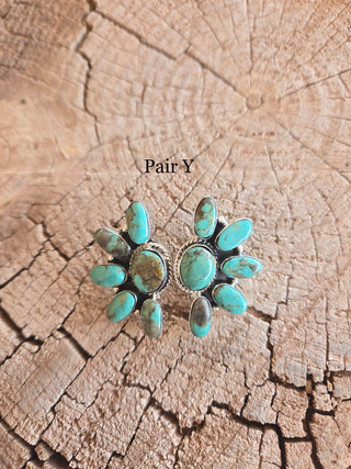 RTS ★ Navajo Half Cluster Earrings