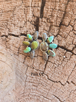 RTS ★ Navajo Half Cluster Earrings