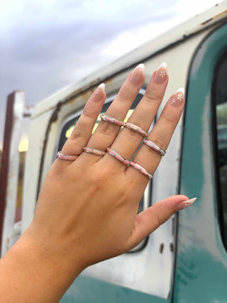 RTS ★ Goldie Stacker Pink Shell Ring
