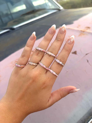RTS ★ Goldie Stacker Pink Shell Ring