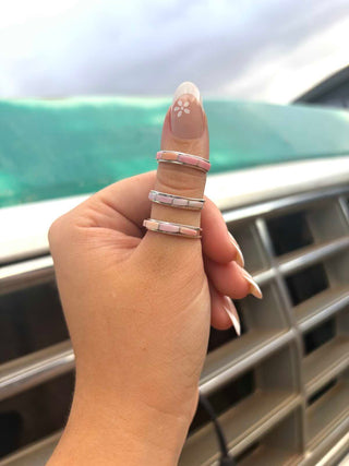 RTS ★ Goldie Stacker Pink Shell Ring