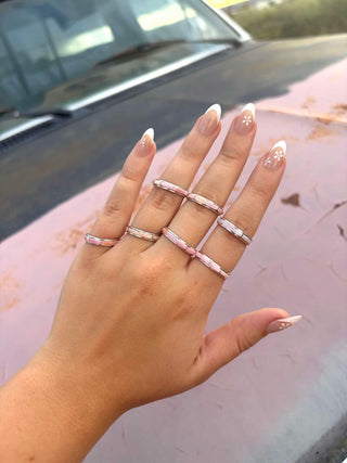 RTS ★ Goldie Stacker Pink Shell Ring