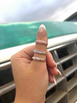 RTS ★ Goldie Stacker Pink Shell Ring