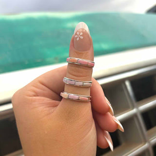 RTS ★ Goldie Stacker Pink Shell Ring