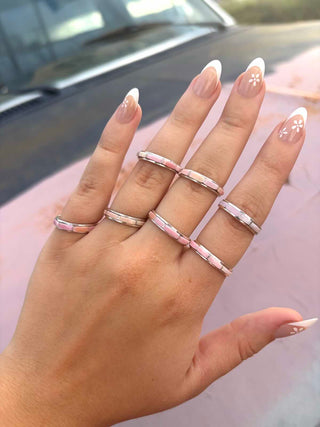 RTS ★ Goldie Stacker Pink Shell Ring