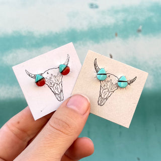 RTS ★ Zuni Teardrop Studs